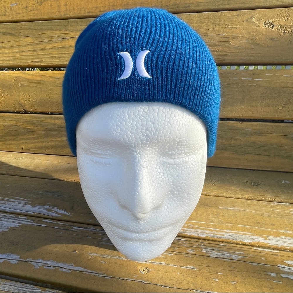 Hurley Knit Blue Beanie Hat